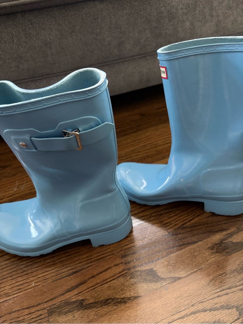 Hunter Bright Blue Classic Rain Boots - Picture 5 of 10